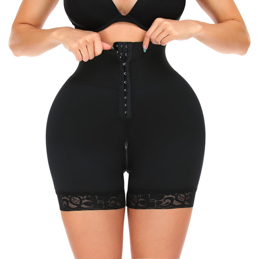 Women High Waist Trainer Shaping Shorts Buckle Postpartum Body Shaper Hip Enhancer Shapewear Butt Lifter Tummy Control Panties