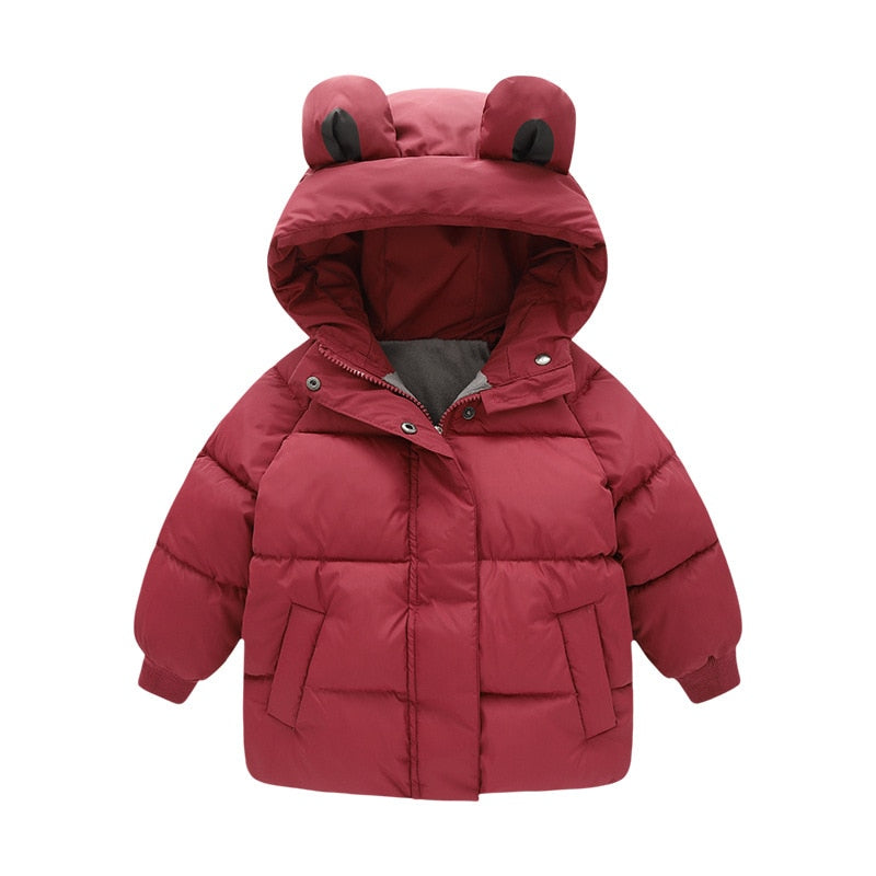 2022 Winter Toddler Baby Boys Jackets For Boys Hooded Thick Warm Girls Down Jacket Children's Outerwear Coats Kids Clothes 2-6Y