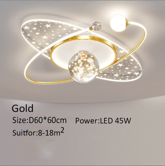 Modern Bedroom Ceiling Lamp Personalized Gypsophila Children's Room Chandelier Creative LED Study Room Interior Decoration Lamps