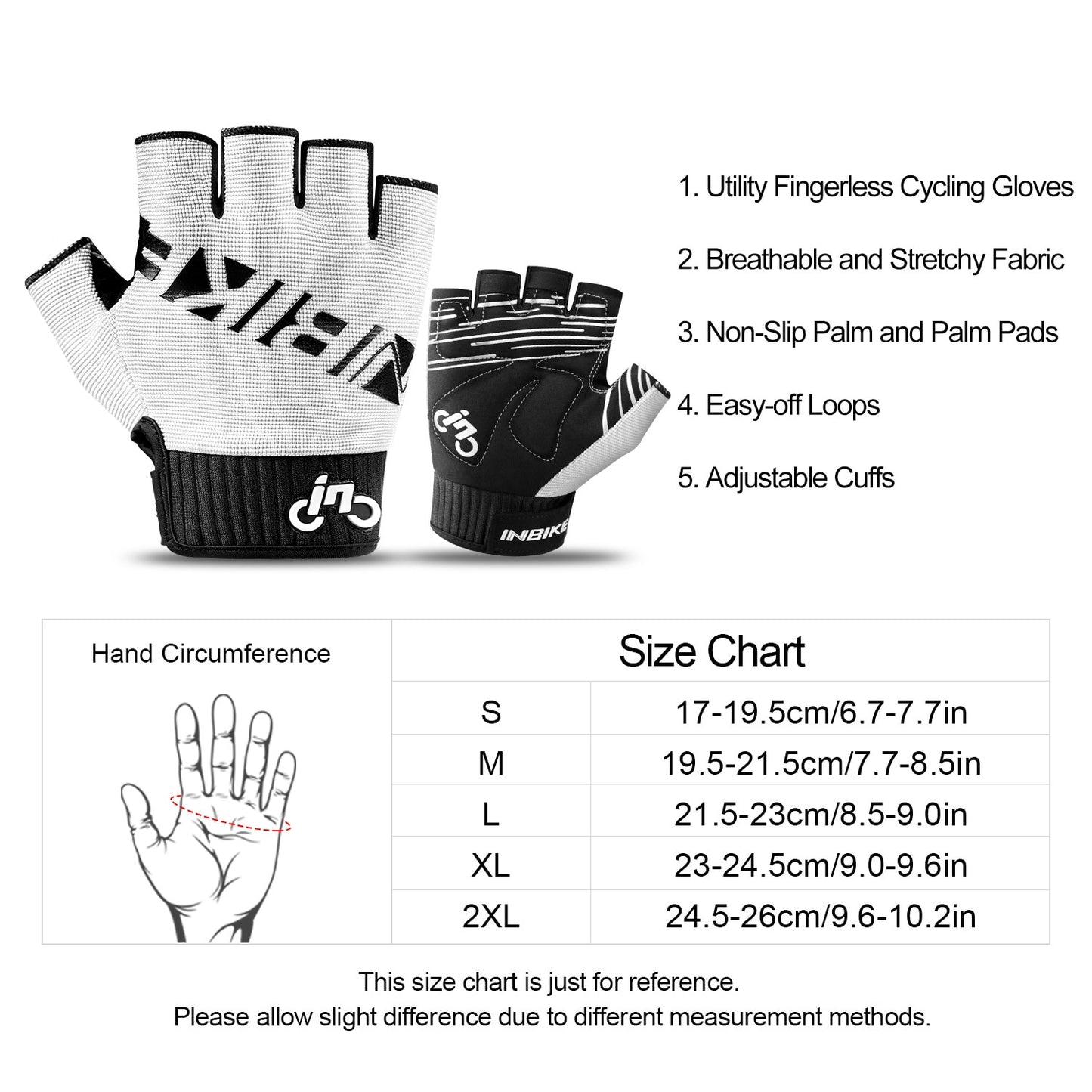 INBIKE 2023 Shockproof Cycling Gloves Fingerless MTB Bicycle Gloves Summer for Men Fitness Outdoor Sports Gym Bike Accessories