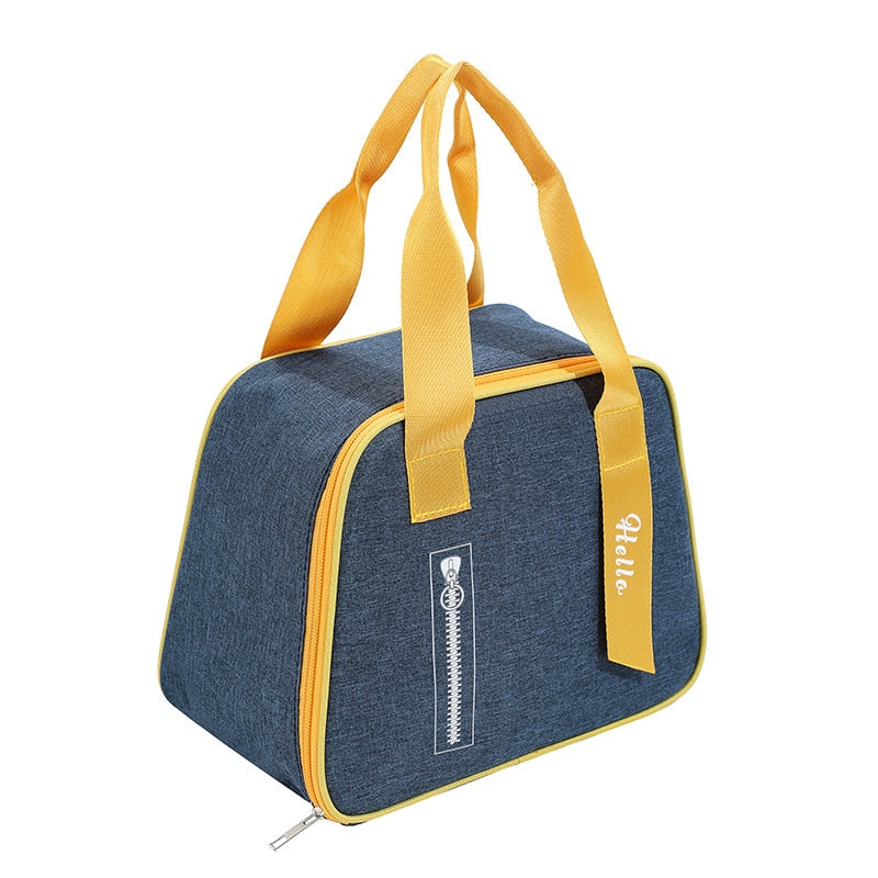 Portable Lunch Bag Thermal Insulation Smell Proof Organizer Cooler Rice Box For Women Convenient Bento Tote Food Container New