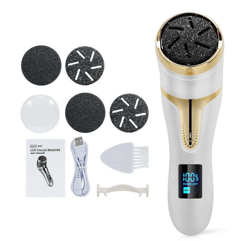 Electric Pedicure Tools Foot Care File Leg Heels Remove Hard Cracked Dead Skin Callus Remover Feet Foot Files Clean Care Machine