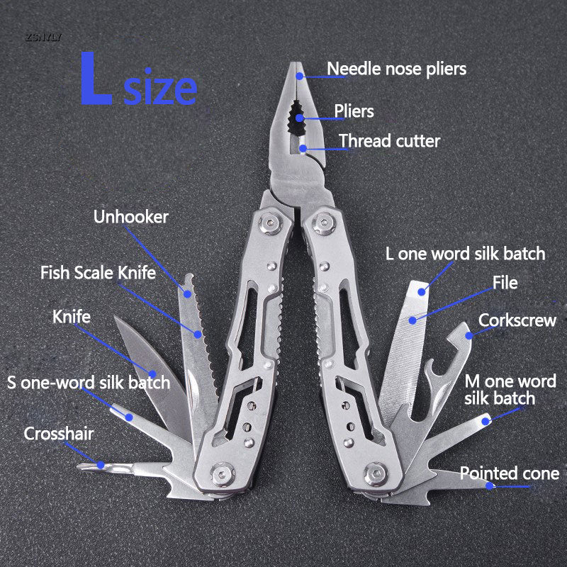Multifunctional pliers Folding Pliers Multi-tool Pocket Knife Pliers Outdoor Portable Folding Pliers Multipurpose Repair Tools