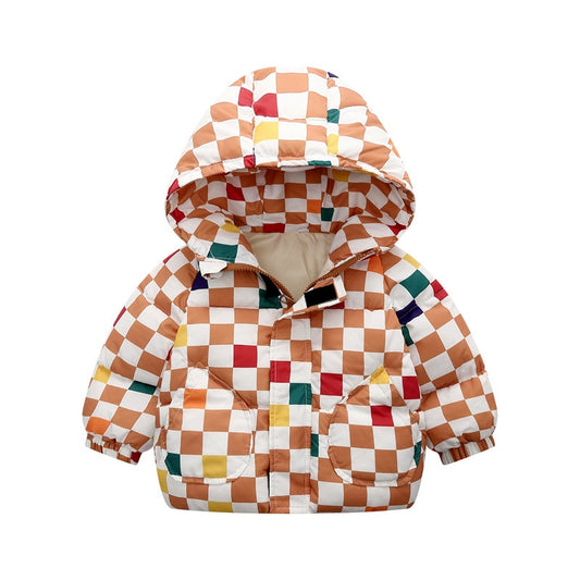 2022 Winter Toddler Baby Boys Jackets For Boys Hooded Thick Warm Girls Down Jacket Children's Outerwear Coats Kids Clothes 2-6Y