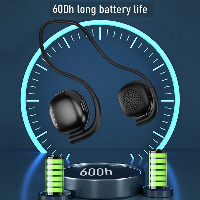 Sports Bluetooth Wireless Headphones with Mic IPX5 Waterproof Ear Hooks Bluetooth Earphones HiFi Stereo Music Earbuds for Phone