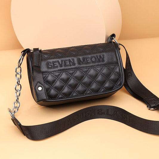 2022 Summer Purse Bags For Women Shoulder Luxury Cowhide Designer Women's Fashion Shoulder Bag Genuine Leather Bag