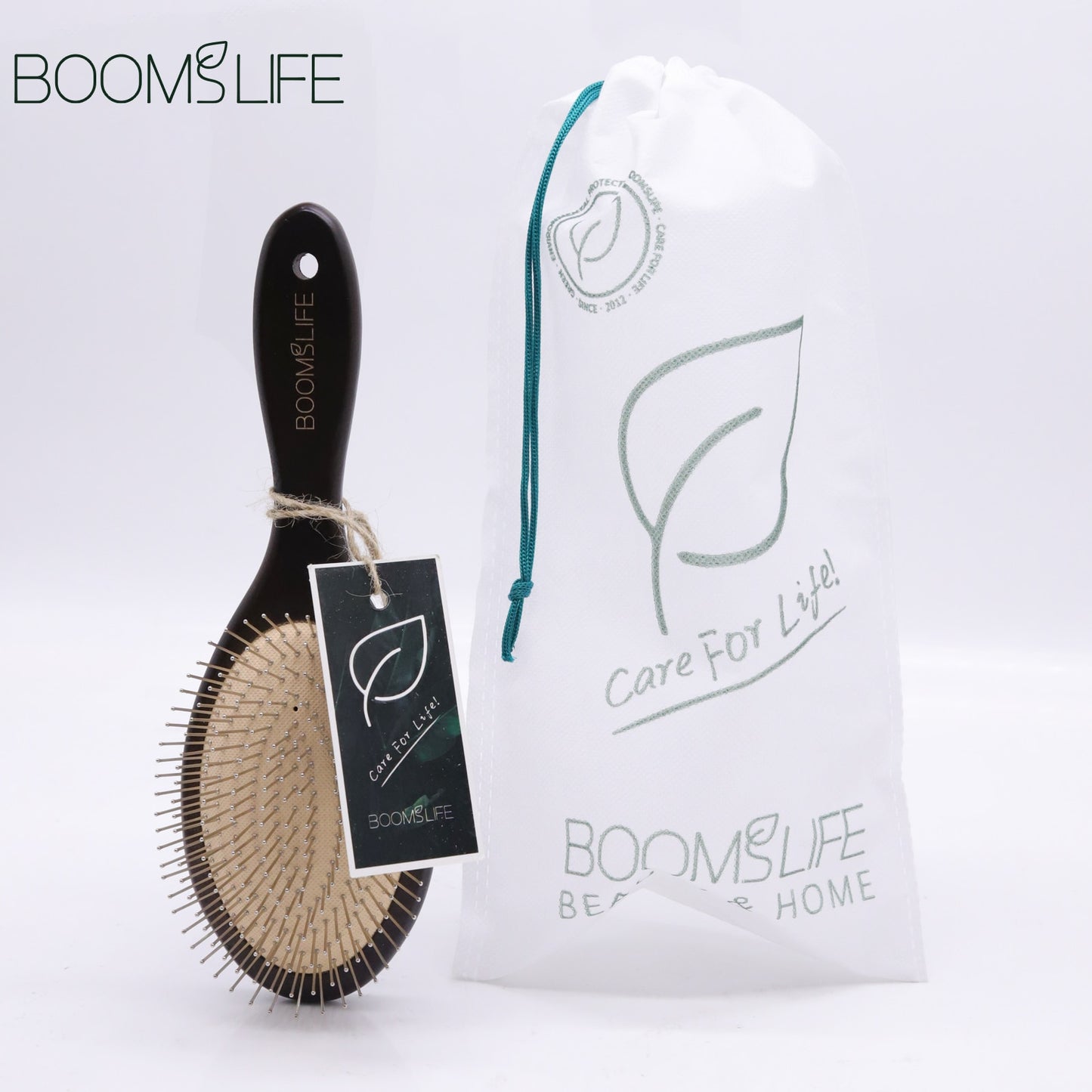 Steel Hair Brush Personalized Logo Wood Comb Metal Stainless Pin Hair Brushes Portable Detangling Hair Brush Massage Scalp Comb1