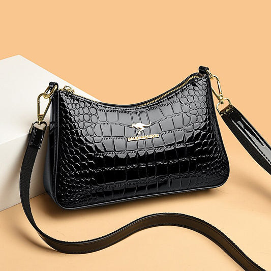 Black Bags For Women 2022 New Luxury Purses And Handbags Designer Bag Shoulder Bags Small Horizontal Body Glossy