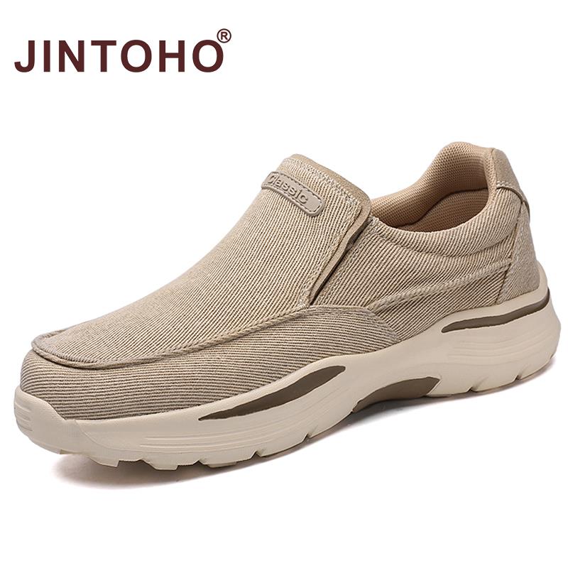 Men's Casual Shoes Canvas Breathable Loafers Men 2021 New Male Comfortable Outdoor Walking Shoes Classic Loafers Men Sneakers