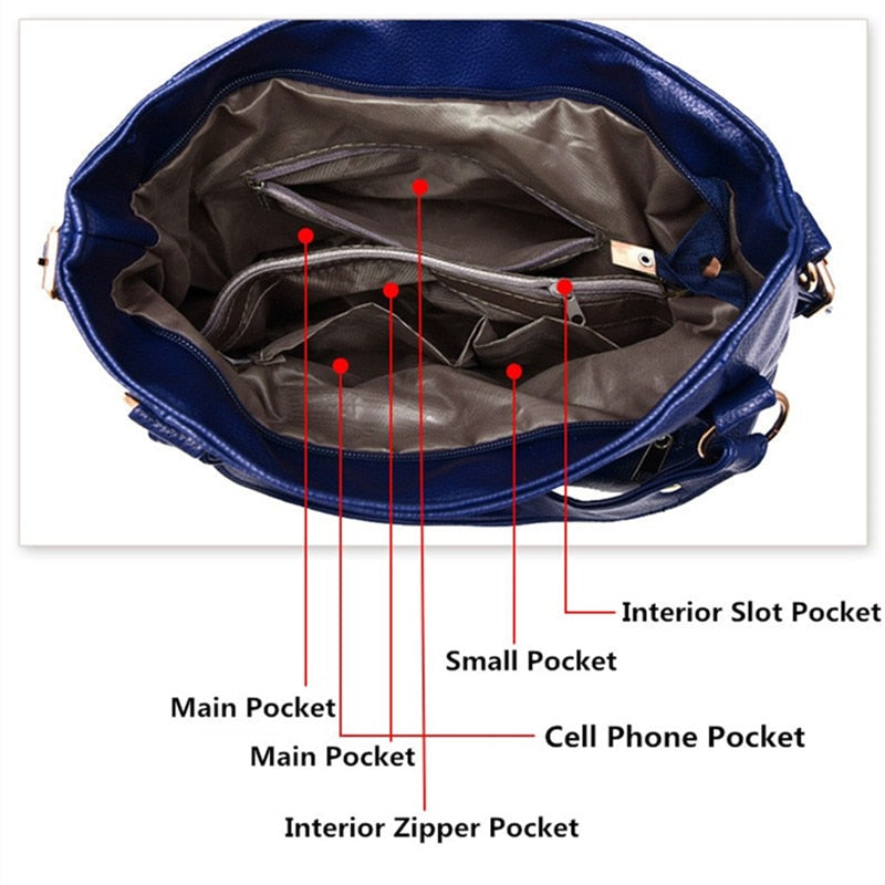 YINGPEI Women Handbag Casual Large Capacity High Quality PU Hobos Top-Hand Female Totes Bolsas Solid Ruched Solid Shoulder Bags