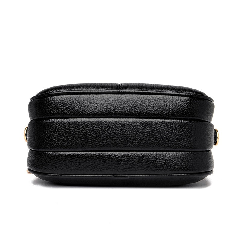 2022 Summer New Small Single Shoulder Messenger Bag Women's Three-Layer Round Luxury Messenger Bag Zero Wallet