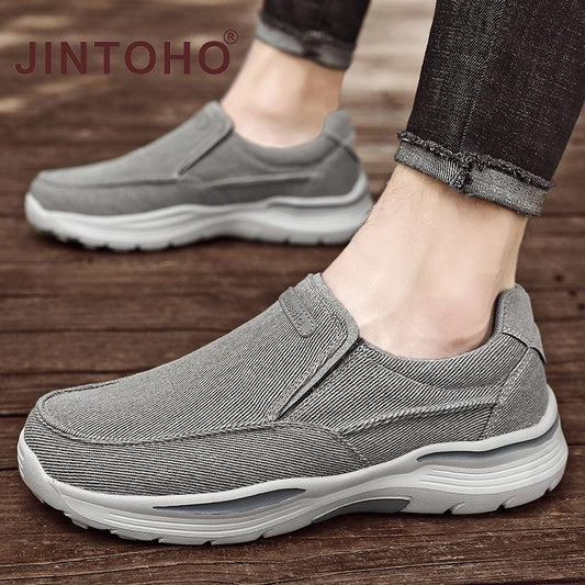 Men's Casual Shoes Canvas Breathable Loafers Men 2021 New Male Comfortable Outdoor Walking Shoes Classic Loafers Men Sneakers