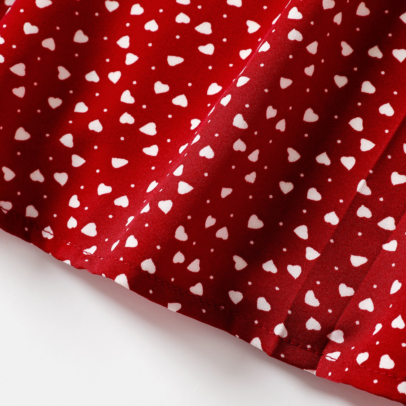 PatPat Valentine's Day Kid Girl Polka dots Layered Slip Dress