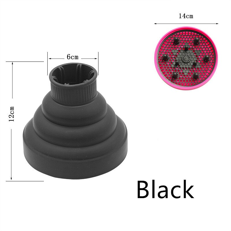 Collapsible Silicone Hair Dryer Diffuser Travel and Easy Storage Fit Nozzle Diameter Suitable 4-4.8cm Hairdressing Tools