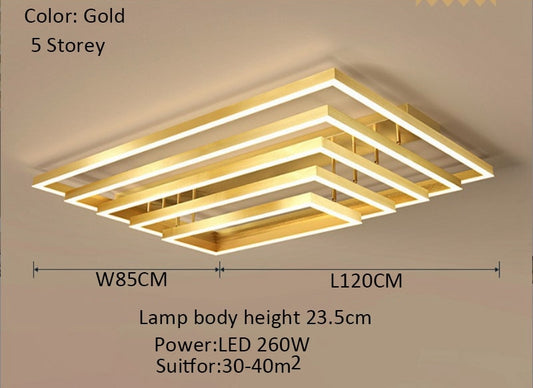 Modern Light Luxury Chandelier Simple Living Room Ceiling Lamp Nordic LED With Remote Control Black Interior Decoration Lamps