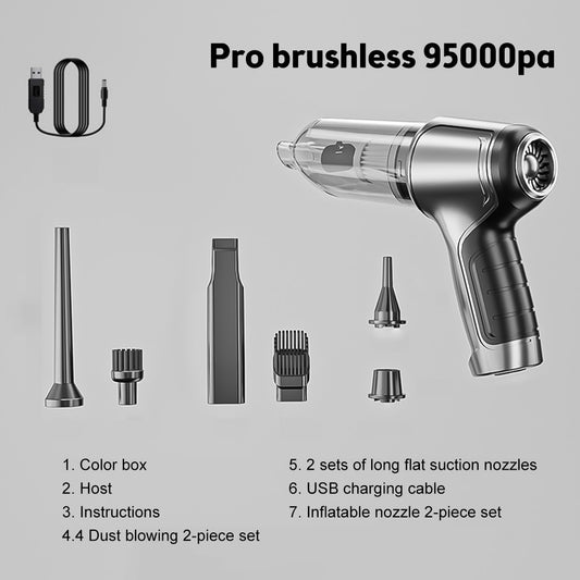 95000Pa Car Wireless Vacuum Cleaner Wet Dry Vacuum Cleaner Cordless Handheld Auto Vacuum Home & Car Dual Use Mini Vacuum Cleaner