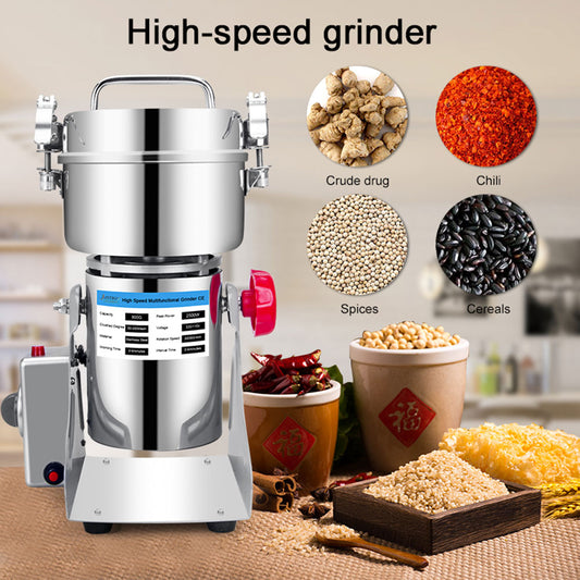 220V EU/UK Plug Good Quality Dry Food Herb Coffee Grinder Spices Mill Medicine Wheat