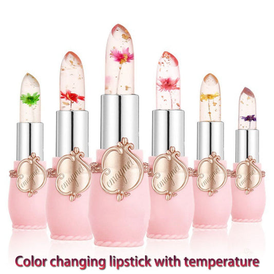 6-pack Transparent Moisturizing Jelly Lipstick Moisturizing Color Changing Lipstick Set Wholesale Make Up Matte Lipstick