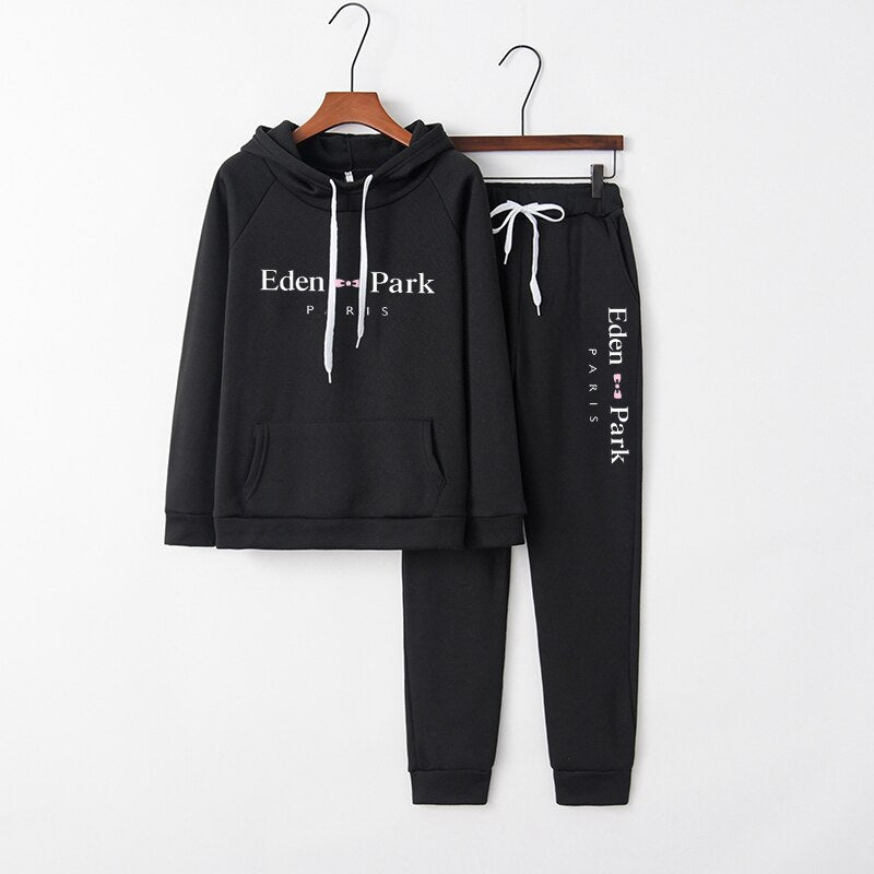 Couple Sets Spring Men Women Tracksuit Sweater Hoodie + Jogging Pants Casual Daily Sports Kit High Quality Autumn Lover Clothes