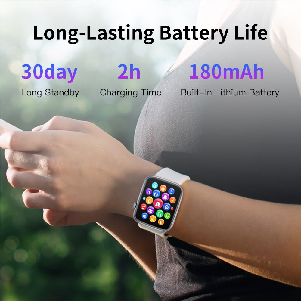 New in KUMI KU2 Pro Smart Watch 1.69 inch smartwatch Bluetooth Call Sport Heart Rate Tracker Blood Pressure Monitor IP67 Waterpr