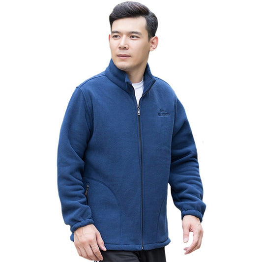 Autumn Men's Fleece Jacket Winter Thick Warm Outdoor Jacket for Men Stand Collar Fashion Casual Streetwear Coat Men Clothing