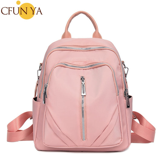 CFUN YA New 2023 Spring Summer Nylon Backpack Teenager Girls Anti-Theft Travel Back Pack Large Women's Shoudler Bags Mochilas