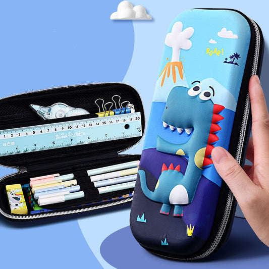 3D stereo animal pencil case plastic Stationery box School Pencil cases for girls pen case boy student pen box cute pen bag gift
