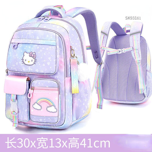 Hello Kitty Children's Schoolbag Primary School Student Girls' Spine Protection Burden Reduction Girls' Backpack school backpack