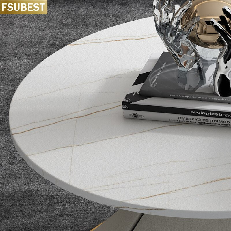 Modern Light Luxury Tea Table Size Circle Combination Small Living Room Simple Creative Designer Coffee Table طاولات الطعام