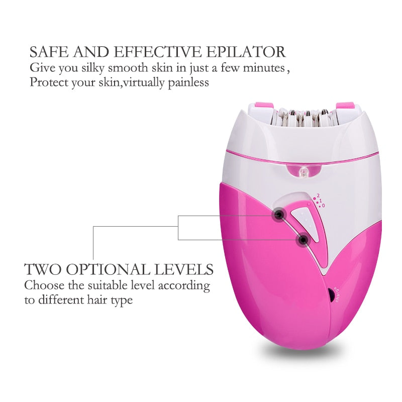 Electric Epilator USB Charging Shaver Stainless Steel Blade Women Hair Remover Professional Painless Shaving Machine Rechargable