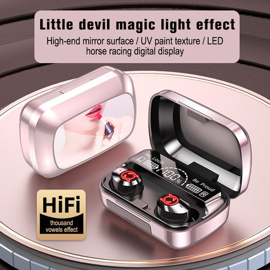 M23 2022 New TWS Wireless Bluetooth LED Display 5.1 Headphone Stereo Sports Waterproof Earhook Earphones 2000mAh Charging Box