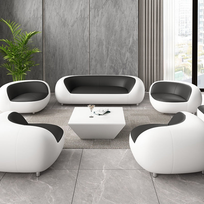 Nordic Style Minimalist Sofa Leather Stretch Modular Modern Couch Longue Armchair Unusual Reading Canape Salon Home Furniture