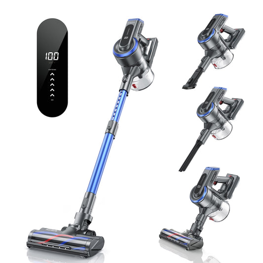 400W 33Kpa Cordless Wireless Vacuum Cleaner for Home Appliance 55 Mins Removable Battery S12 Aspiradora 5 Speed HD Touch Screen