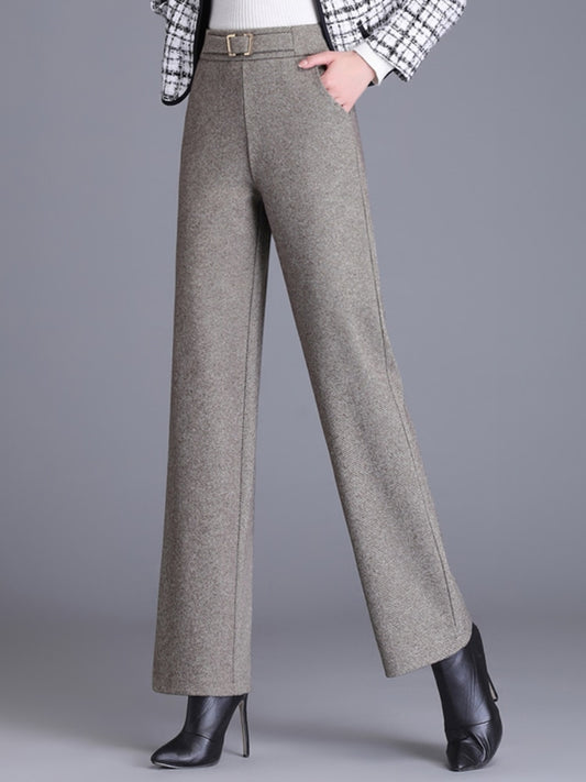 Women's Pants Wide Leg Pants Office Lady Trousers Baggy Pants 2022 Autumn Female Clothing High Waist Elegant Black Pants Women