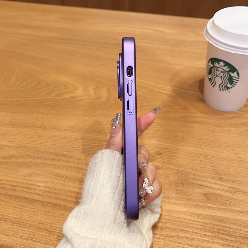 Luxury For Magsafe Magnetic Wireless Charging Matte Case for iPhone 14 13 12 11 Pro Max Plus Silicone Lens Shockproof Cover
