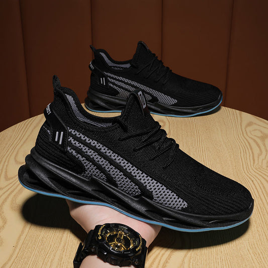 Spring Summer Fashion Mens Running Shoes Mesh Breathable Blade Sneakes Light Weight Sports Shoes Men Training Marathon Sneakes