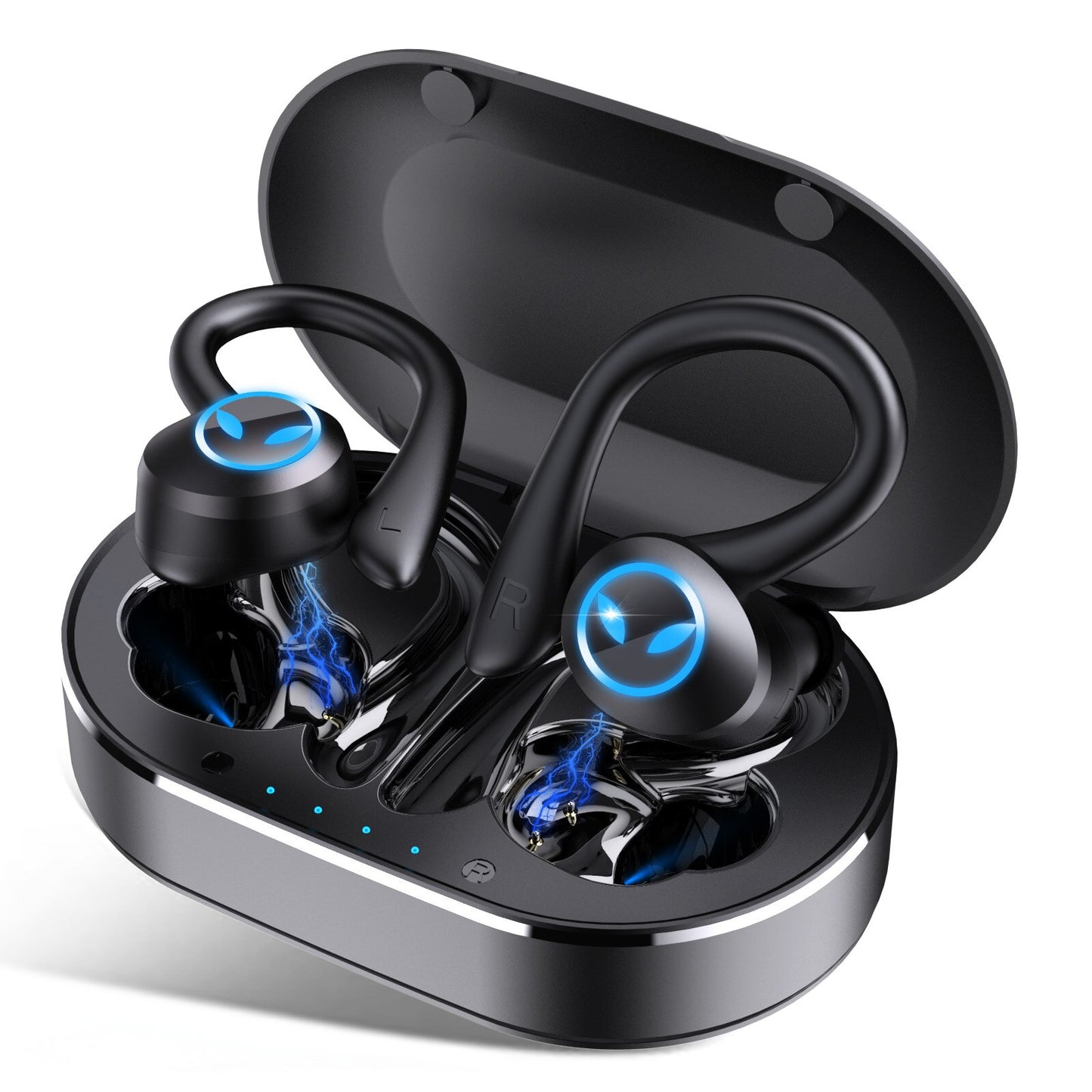 Sport Headphones Wireless In-Ear Bluetooth 5.1 Earbuds with CVC8.0 Mic Deep Bass Stereo Sound 42H Playtime, In-Ear Earphones