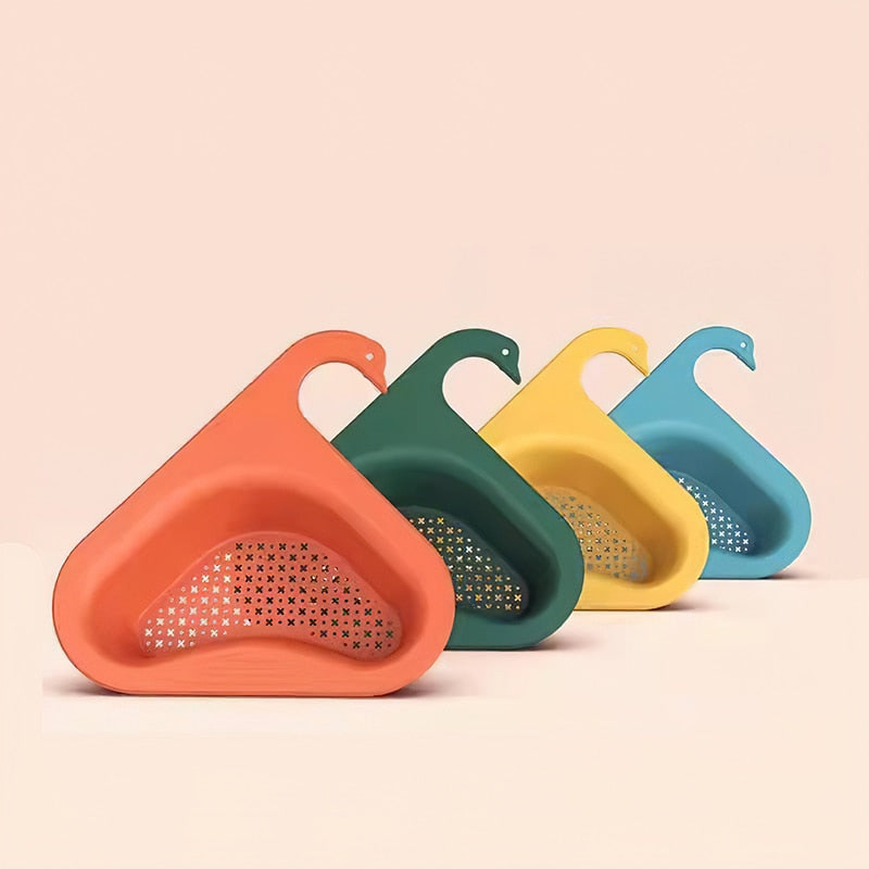 Kitchen Leftover Sink Strainer Sink Swan Drain Basket General Fruit and Vegetable Drain Basket Multifunctional Drain Basket