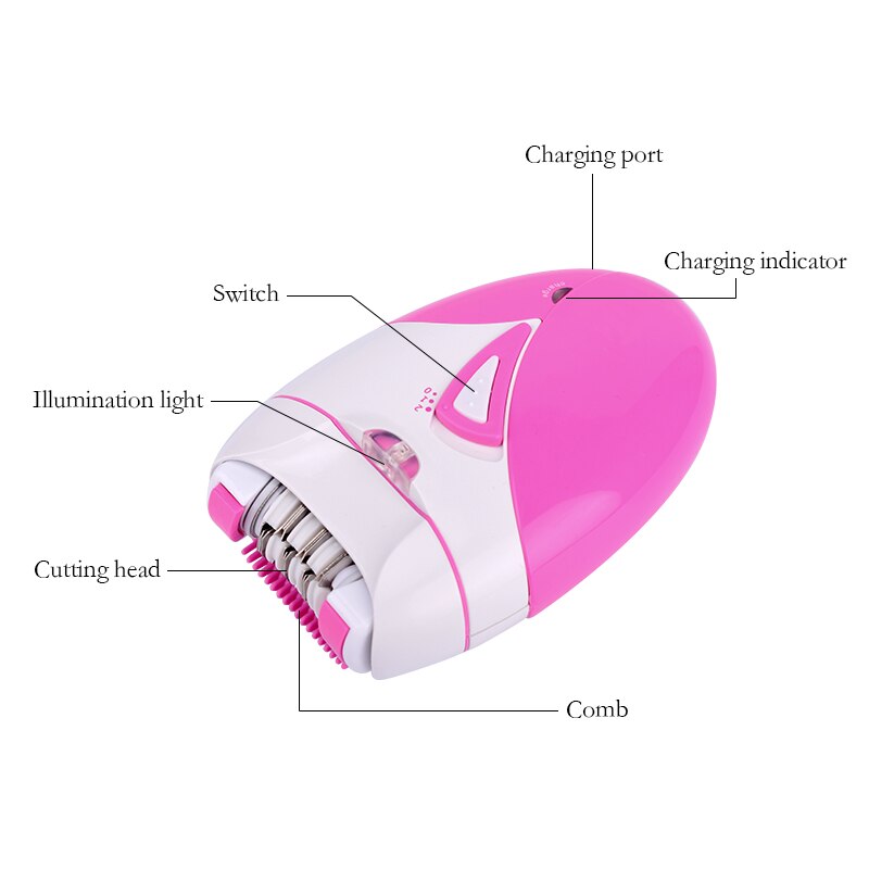 Electric Epilator USB Charging Shaver Stainless Steel Blade Women Hair Remover Professional Painless Shaving Machine Rechargable