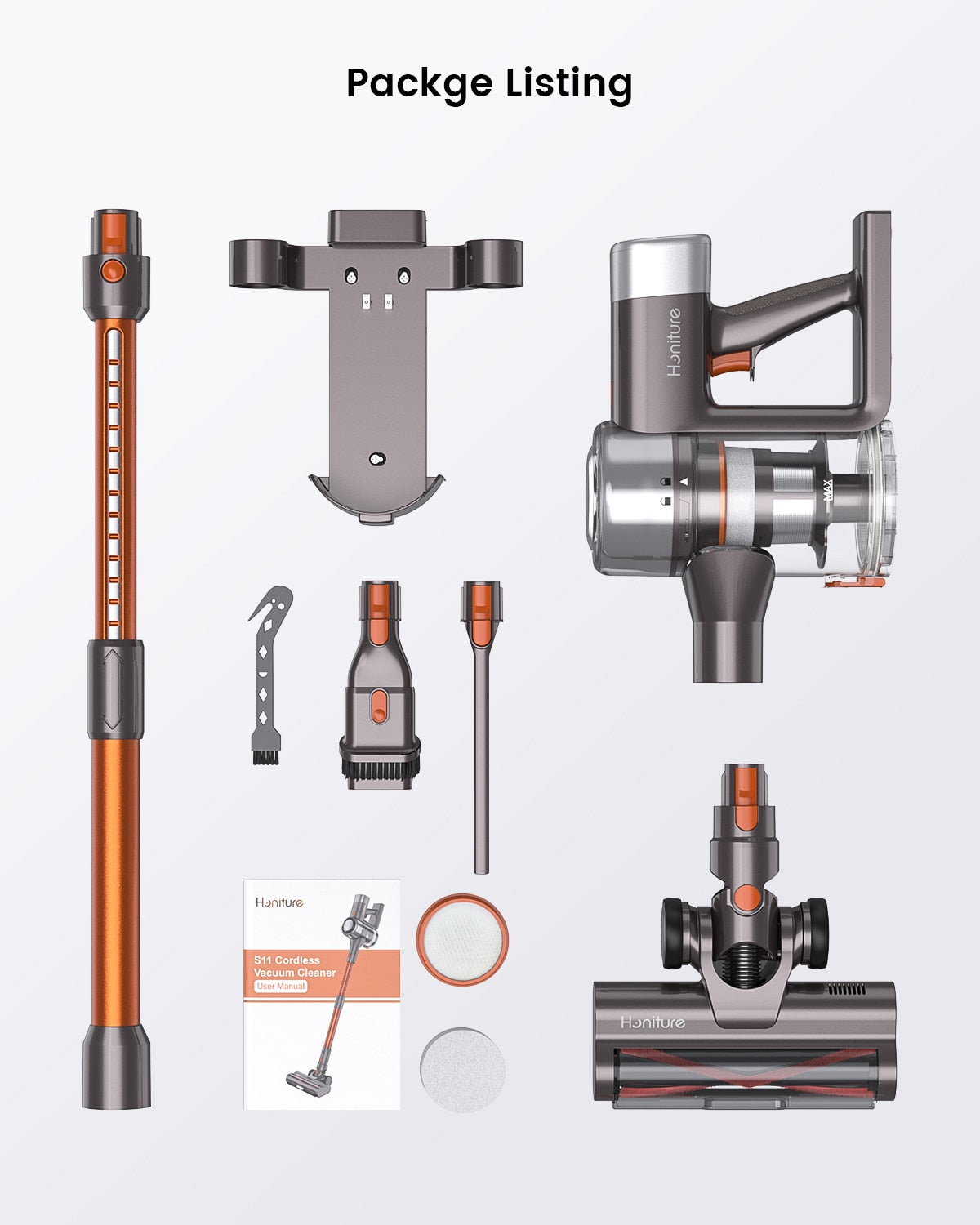 400W 33Kpa S11 Cordless Wireless Vacuum Cleaner 45Mins Removable Battery with display Smart Home Appliance Aspiradora