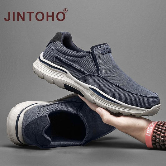 Men's Casual Shoes Canvas Breathable Loafers Men 2021 New Male Comfortable Outdoor Walking Shoes Classic Loafers Men Sneakers