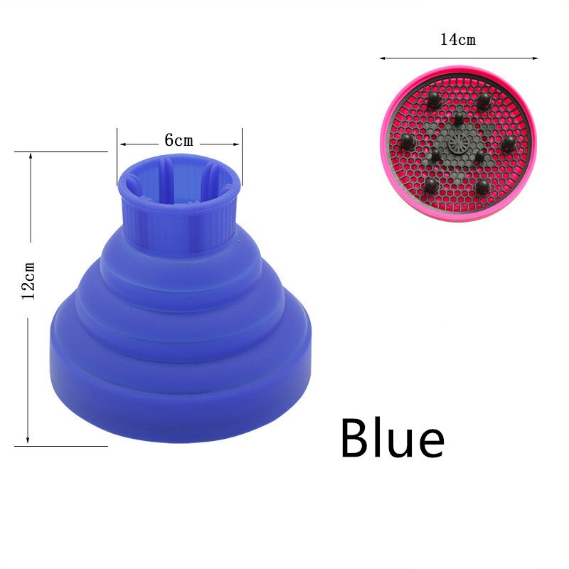 Collapsible Silicone Hair Dryer Diffuser Travel and Easy Storage Fit Nozzle Diameter Suitable 4-4.8cm Hairdressing Tools