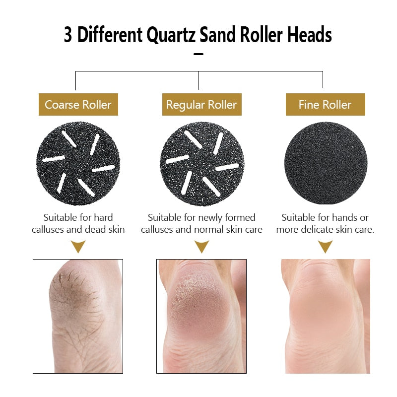 Electric Pedicure Tools Foot Care File Leg Heels Remove Hard Cracked Dead Skin Callus Remover Feet Foot Files Clean Care Machine