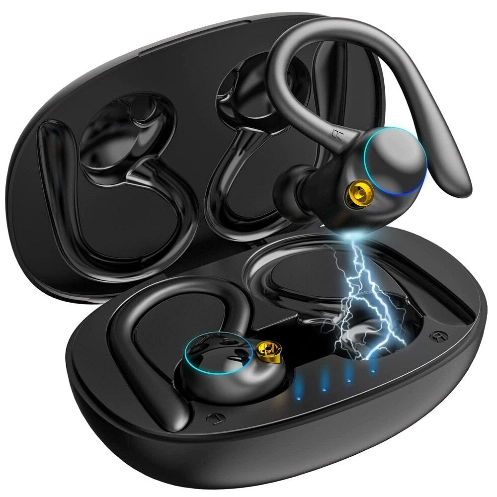 Bluetooth Headphones True Wireless Earbuds with Charging Box Stereo Sound Earphones with Mic in-Ear Headsets Deep Bass for Sport