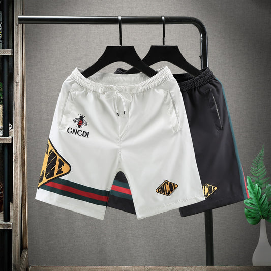 Men's Casual Five-point Pants Man Summer Quick-drying Loose Sports Shorts Trend Printing Trousers for Male Fashion Streetwear