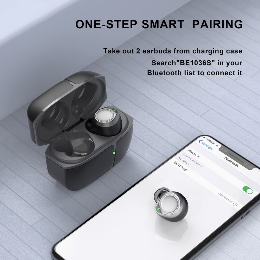 Bluetooth-Compatible V5.1 Earphones TWS True Wireless Headphones In-Ear Earbuds Waterproof Mini Headsets Stereo Sports Earpiece