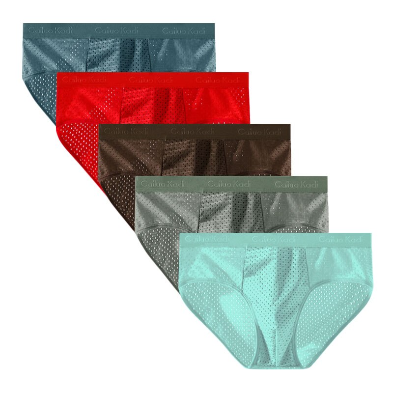 5PCS/Lot Mesh Hole Graphene men brief mens briefs underwear men sexy underwear men's underwear briefs men underwear man sexy
