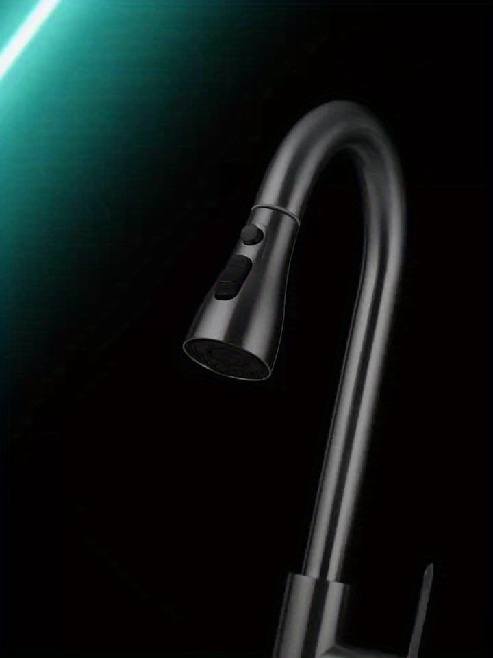 ECLERBC Single Handle High Arc Brushed Nickel Pull Out Kitchen Faucet, Single Level Stainless Steel Kitchen Sink Faucets With Pull Down Sprayer For Kitchen Bathroom (Brushed Nickel)