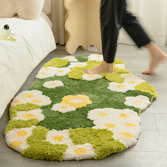 Floral Lawn Moss Carpet Diy Handmade