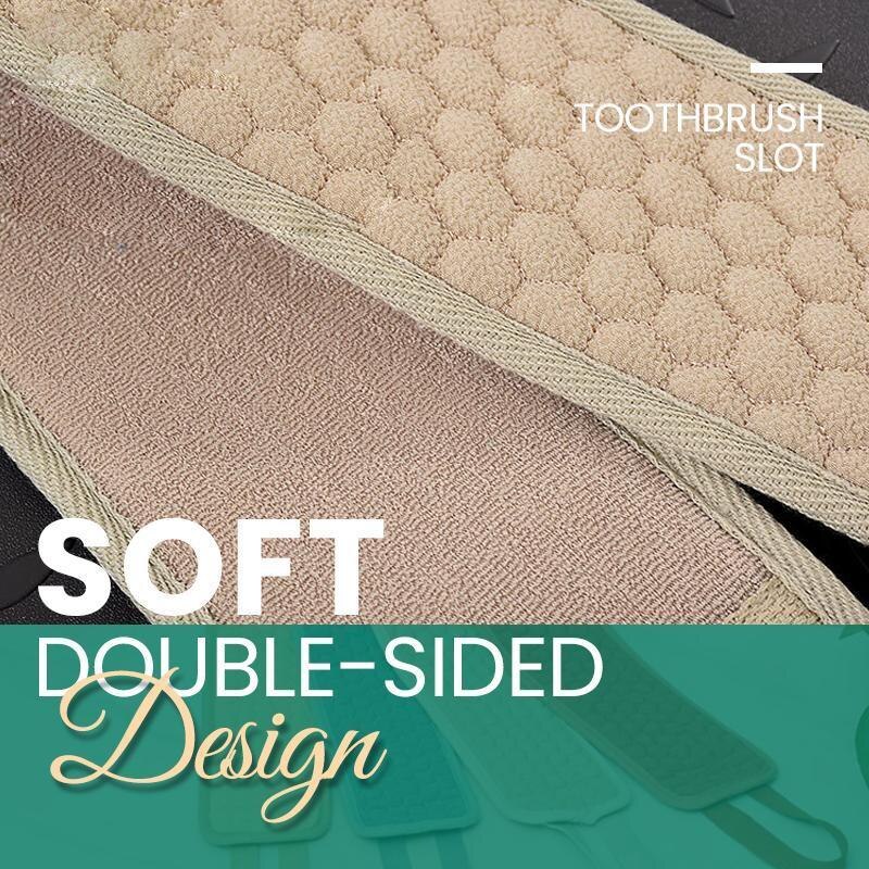 Shower Exfoliating Back Scrubber Bath Belt Towel Ball Glove Deep Mud Clean Korean Body Washcloth Japanese Rear Scrub Pull Strap